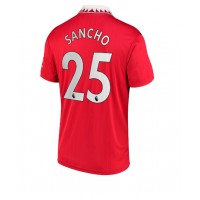 Fotbalové Dres Manchester United Jadon Sancho #25 Domácí 2022-23 Krátký Rukáv